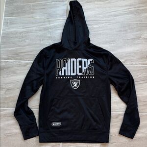 Team Apparel Raiders Men’s Small Pull Over Hoodie Long Sleeve Lightweight Pocket